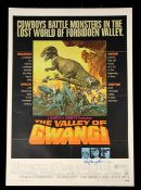 THE VALLEY OF GWANGI (1969) - Ray Harryhausen Autographed One-Sheet Poster A one-sheet poster (VG