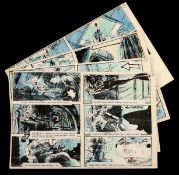 JAWS: The Revenge (1987) - Hand-Coloured Storyboard Set A set of hand-coloured storyboards