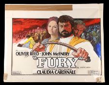 FURY (1973) (1973) - Arnaldo Putzu Hand-Painted Quad Poster Artwork Hand-painted UK quad poster