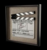 UNFORGIVEN (1992) - Clint Eastwood Autographed Clapperboard An autographed clapperboard from Clint