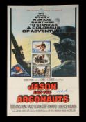 JASON & THE ARGONAUTS (1963) - Ray Harryhausen Autographed Poster A one-sheet poster (G folded