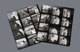 JAMES BOND: DR NO (1962) - Ursula Andress Contact Sheets A pair of contact sheets from Terence