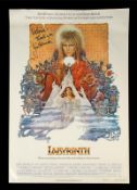 LABYRINTH (1986) - Jim Henson Autographed US One Sheet Poster An autographed US one sheet poster (