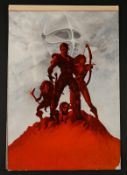 MAD MAX 2: THE ROAD WARRIOR (1981) - Hand-Painted Poster Artwork A hand-painted poster made for