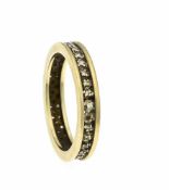 Eternity-Ring GG 585/000 mit 36 Diamanten, zus. 0,18 ct fancybrown/SI, RG 61, 4,8 gEternity ring