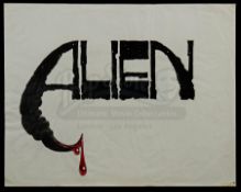 ALIEN (1979) - Hand-Drawn Ron Cobb Title Concept Sketch