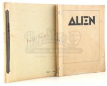 ALIEN (1979) - Pair of Ron Cobb's Personal Production Scripts